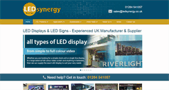 Desktop Screenshot of ledsynergy.co.uk