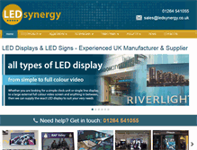 Tablet Screenshot of ledsynergy.co.uk